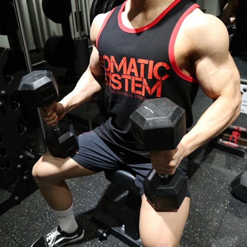 肌肉运动健身背心男透气