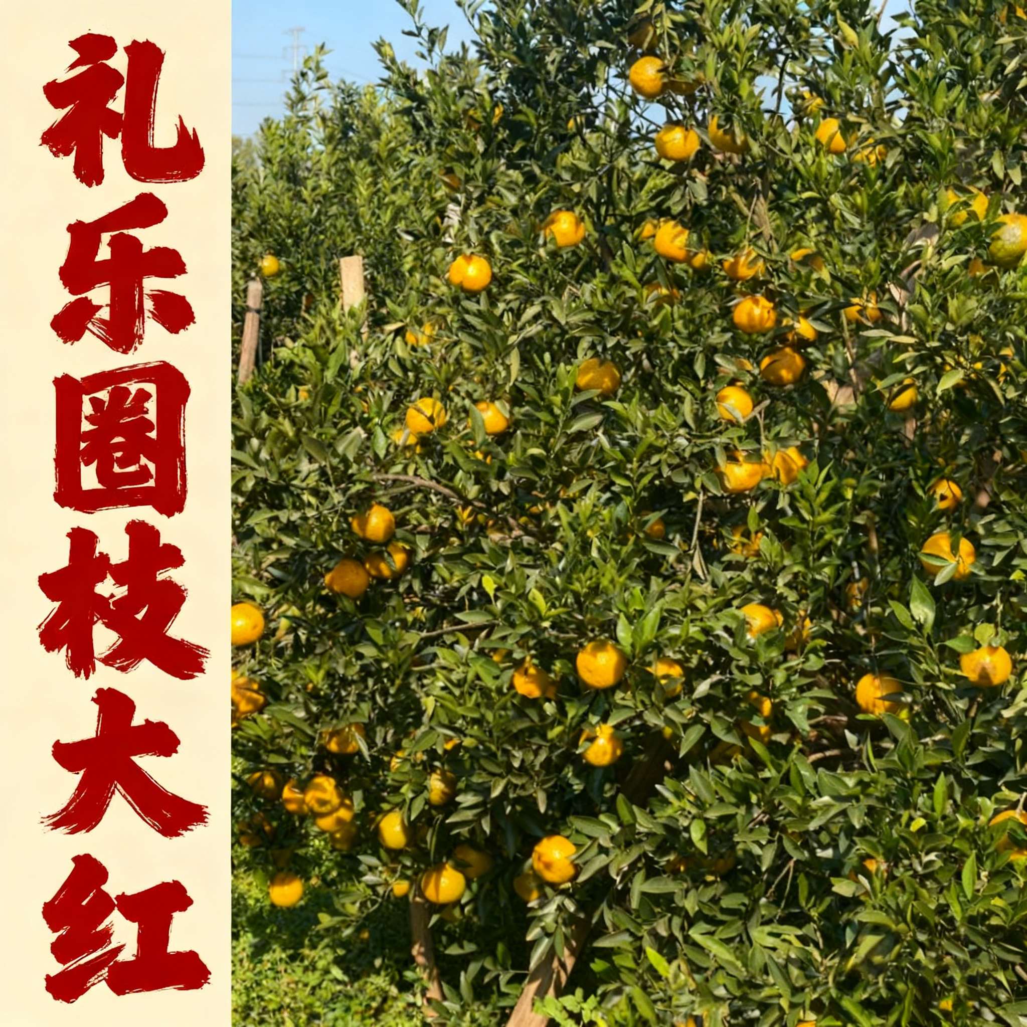 谊沏2025年茶枝柑干皮江门礼乐圈枝大红皮1斤2斤3斤新会发货