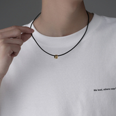 2024年项链手链配绳原创设计黑红棉绳可调节男女生情侣磁力吸金绳