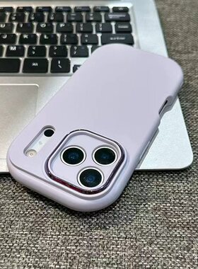 紫色精孔大胖子适用苹果17/16promax手机壳iPhone15/14/13/12/11pro全包防摔vivo华为p70小米15oppo/AIR新款