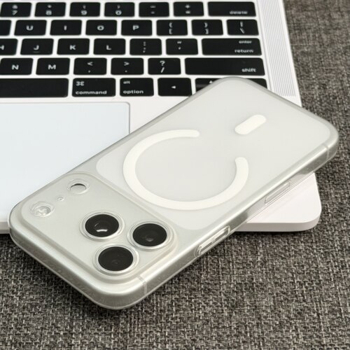 冰雾超薄PC透明适用苹果18/17promax磁吸手机壳iPhone16/15/14华为P90/OPPOFINDX8/VIVOX300/小米17Pro硬壳