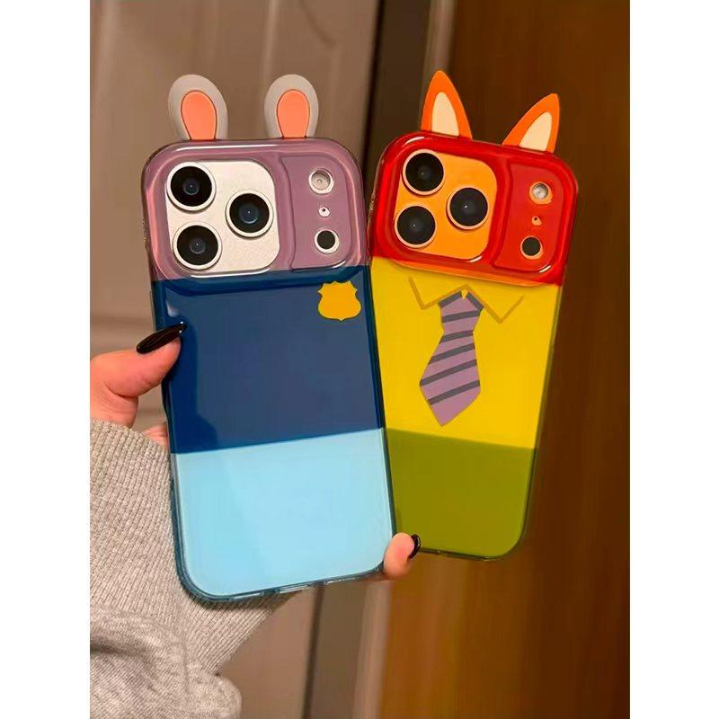 立体耳朵朱迪尼克适用苹果17promax手机壳iPhone17/16/15/14/13pro双层保护vivo华为P70小米17oppo情侣保护套,3C数码配件,手机保护套/壳,淘宝优惠券,粉丝福利购,淘宝优惠卷