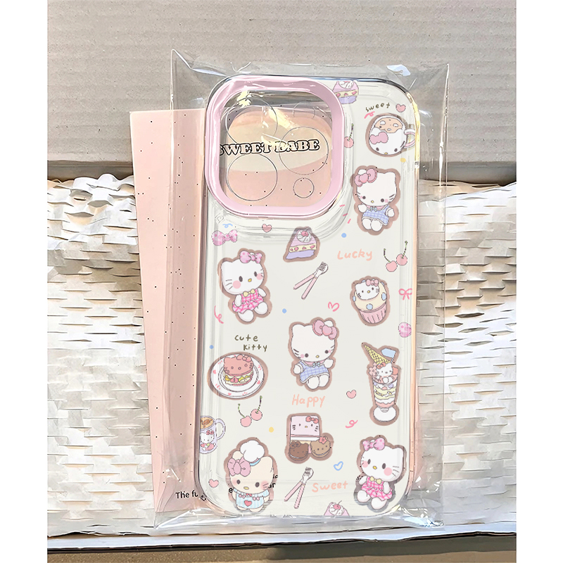 蛋糕KT合集适用苹果16promax太空手机壳透明iPhone15/14/13/12/11可爱卡通xs/xr华为P70vivo小米15oppo保护套