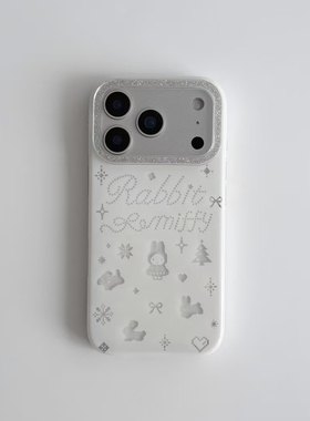 冬日圣诞米菲适用苹果17promax闪粉手机壳iPhone16pro新款15/14/13/12/11全包透明vivo华为p70小米17oppo女款