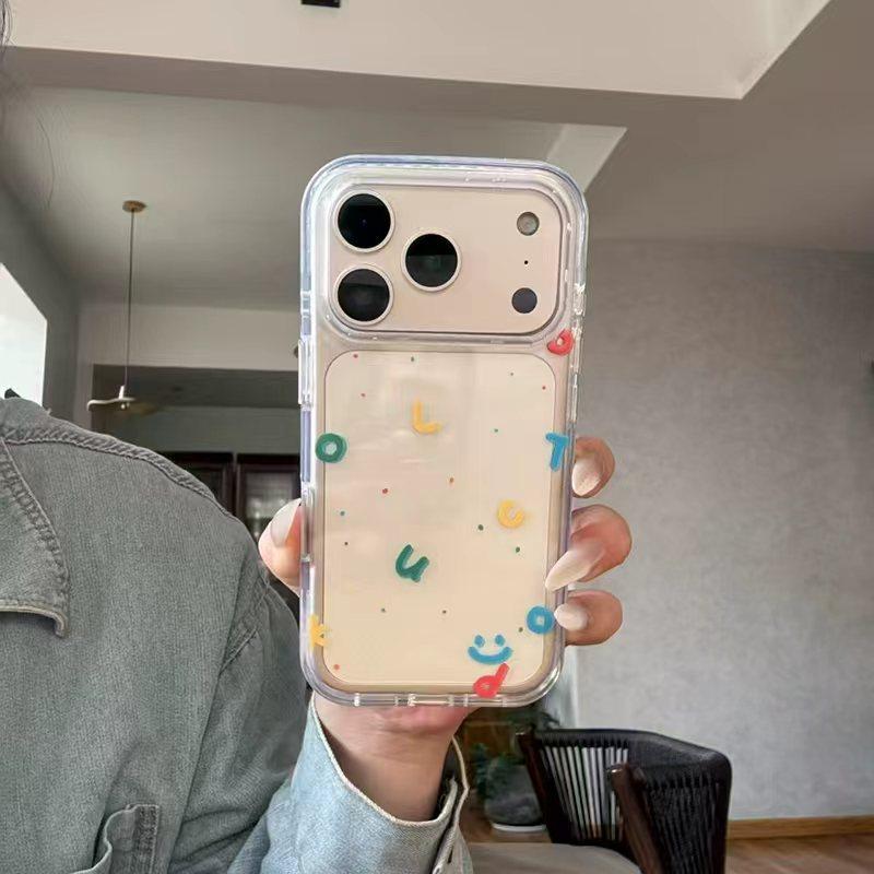 字母笑脸适用于苹果17/16promax高透透明手机壳iPhone15/14/13pro小众创意vivo华为P70小米17oppo女款保护套,3C数码配件,手机保护套/壳,淘宝优惠券,粉丝福利购,淘宝优惠卷