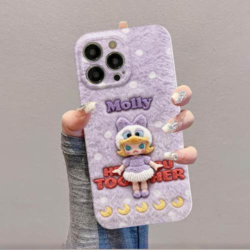 趣味molly哭娃适用苹果17promax菲林手机壳iPhone16/15/14/13pro全包防摔vivo华为P70小米17oppo卡通女款硬壳