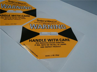 美国进口Shockwatch防碰撞标签防震动标贴物流监控防冲击指示标签