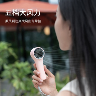 高速手持涡轮风扇户外运动极速降温暴力风迷你电扇女生高颜值礼物
