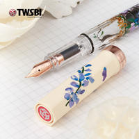 Official flagship store twsbi Sanwen Tang Cream Yellow Rose Gold Wisteria Flower handcrafted lacquer Flower language Limited Edition piston ink gift Office signature i love you Girls Qixi Festival Gift thumbnail 7