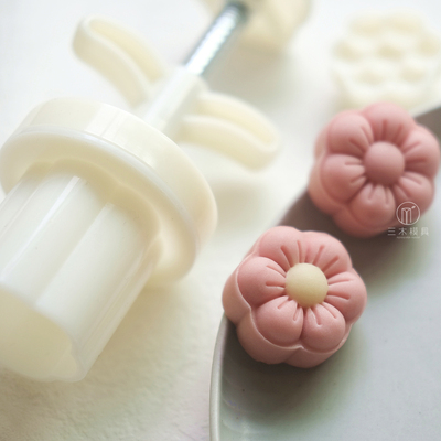 绿豆糕模具小花朵迷你月饼模具