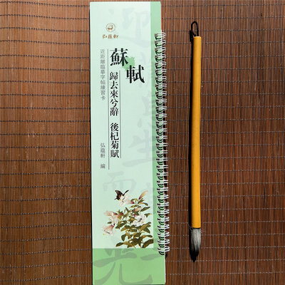 苏轼 归去来兮辞 后杞菊赋 近距离临摹字帖字卡繁体旁注弘蕴轩编