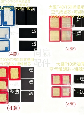 T100/T70P/T70/T60/T50/T40/T25/T20P/T25P/T30 燃油充空气滤芯