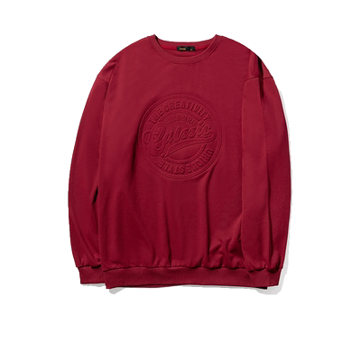 gxxh套头纯色压花肥佬胖人卫衣