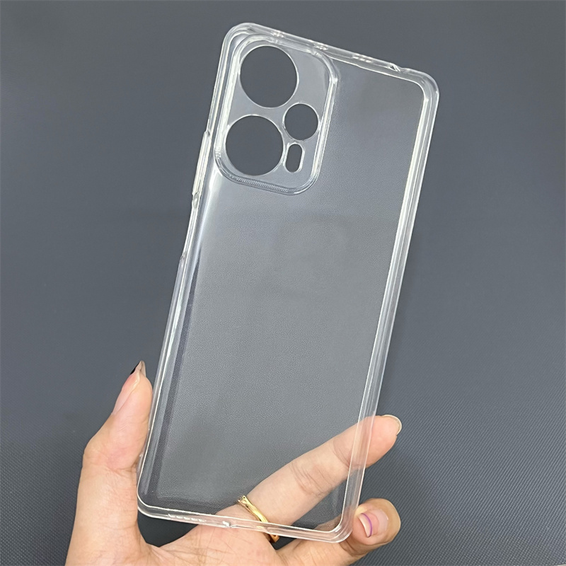 适用红米note12Turbo透明手机壳13ultra新款不发黄透黑12pro全包原配官方同款保护套红米k60pro清水壳k50防摔