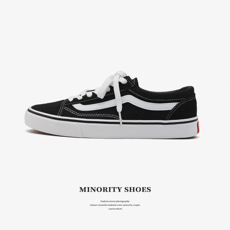 夏万斯OS低帮黑白百搭帆布鞋