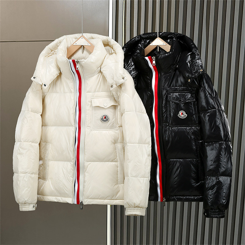 羽绒服轻奢亮面情侣外套