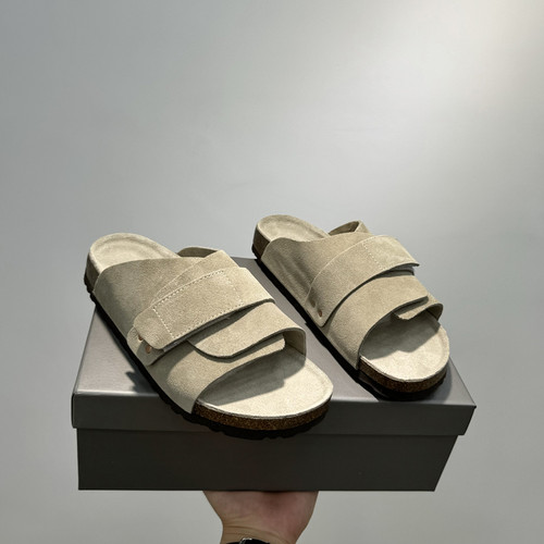 真皮软木拖鞋魔术贴一字拖勃肯鞋