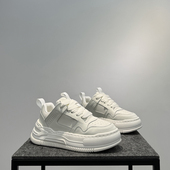 潮流百搭增高鞋 小白鞋 厚底面包鞋 低帮系带运动休闲鞋 男款 2024新款