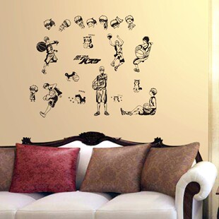 黑子的篮球痛墙贴画纸黑子哲也黄濑凉太动漫二次元装饰周边谷子