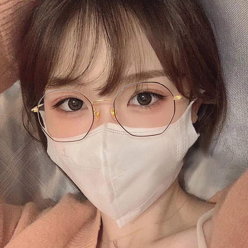 小红书多边形近视眼镜女韩版潮防辐射平光镜男蓝光眼睛框网红素颜,ZIPPO/瑞士军刀/眼镜,防蓝光镜,淘宝优惠券,粉丝福利购,淘宝优惠卷