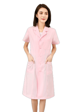 白大褂长袖医生服女男衣短袖薄款