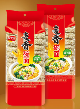 家之珍麦香碗面麦香面手工打面非油炸面面条炒面汤面拉面2.5斤