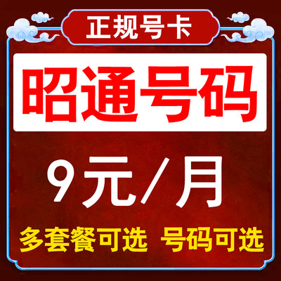 云南昭通流量卡联通手机卡电话卡无线限纯流量上网卡通用不限速