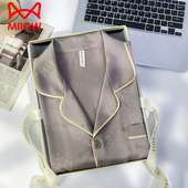 睡衣夏季 三件套真丝绸送男友爸爸礼盒装 冰丝短袖 长裤 短裤 猫人男士