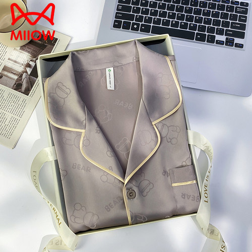 猫人男士睡衣夏季冰丝