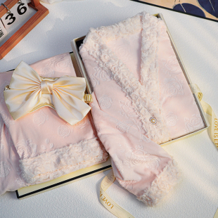 加厚加绒保暖送闺蜜礼盒装 猫人海岛绒睡衣女带胸垫秋冬季 2025新款