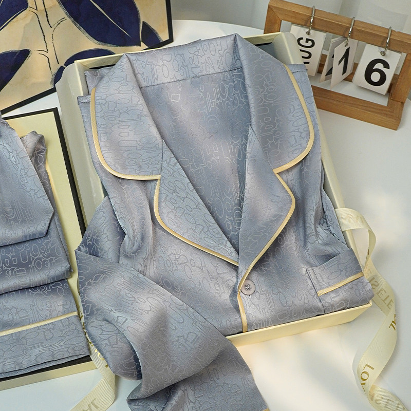 猫人冰丝男士睡衣春夏季薄款2026新款春秋高级感送男朋友爸爸礼盒