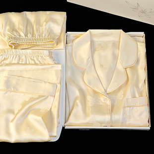 猫人冰丝睡衣女夏季2025新款宽松薄款高级感送闺蜜妈妈阿姨礼盒装