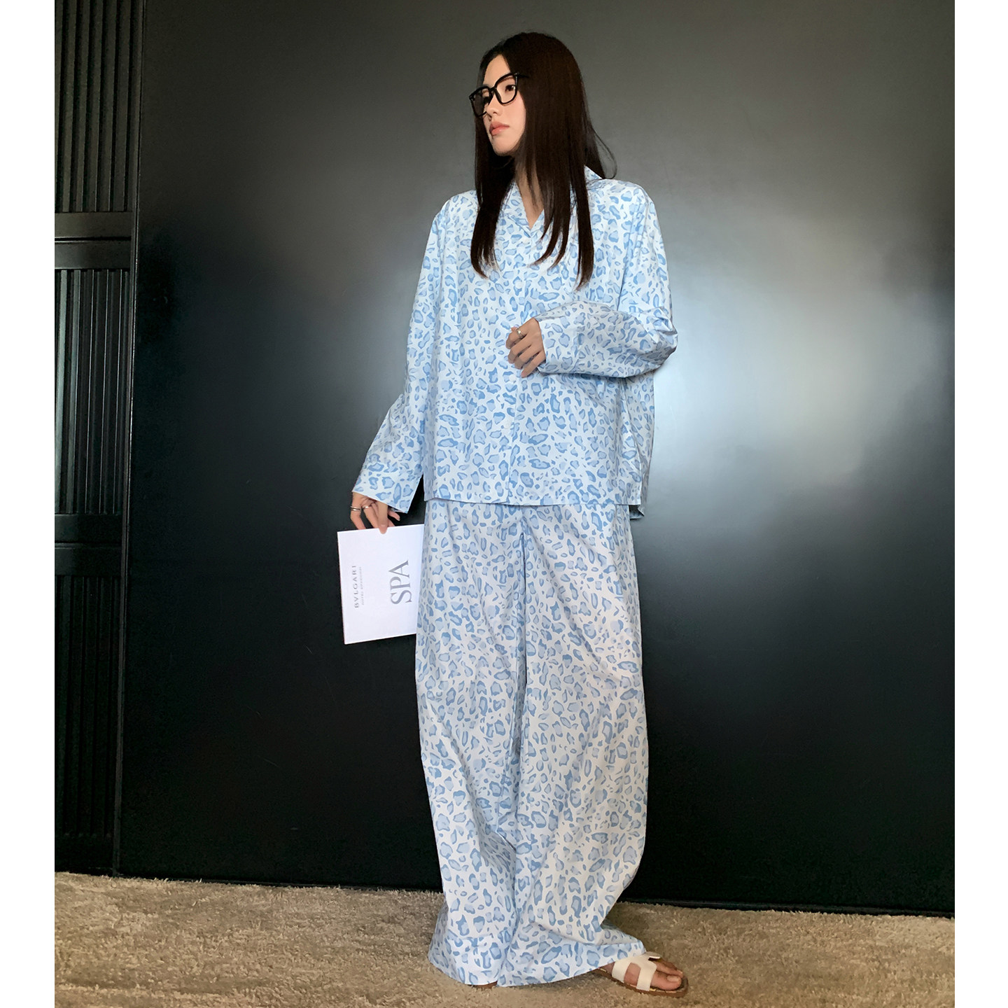 猫人高级感睡衣女春秋款天丝棉2025新款轻奢豹纹宽松阔腿版家居服,女士内衣/男士内衣/家居服,睡衣/家居服套装,淘宝优惠券,粉丝福利购,淘宝优惠卷