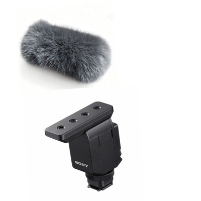 适用索尼ECM-B10话筒毛套防风毛咪套S ony麦克风降噪套防喷毛毛罩