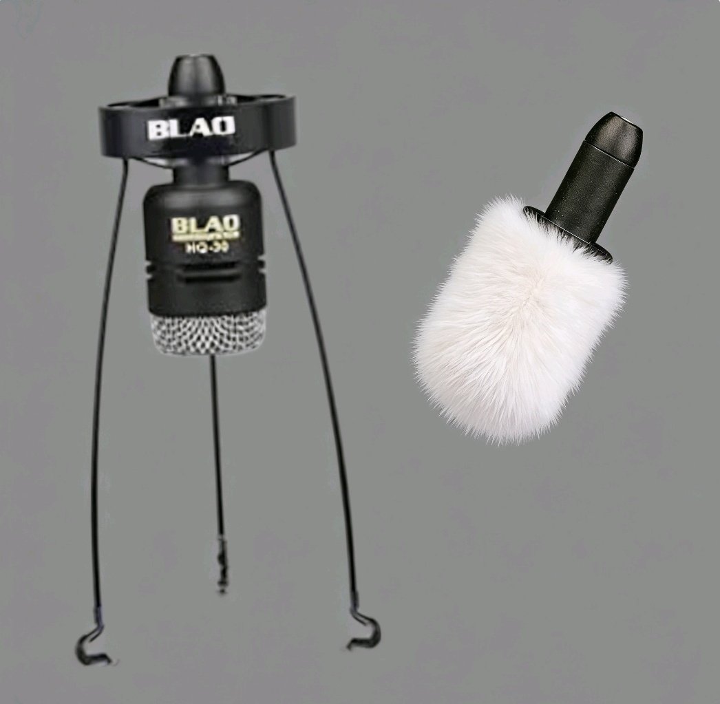 适用BLAO HQ-30萨克斯管户外防风毛罩舞台降噪毛毛罩麦克风