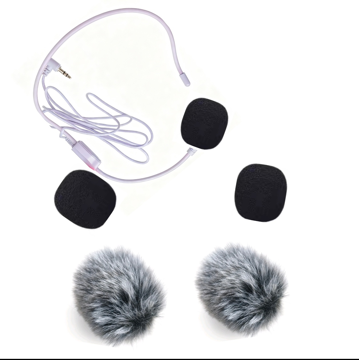 耳麦海绵套漫步者MF3 无线小蜜蜂教师上课扩音器咪罩麦克风毛毛罩