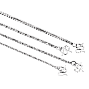 肖邦链纯银项链w扣S999足银轻奢毛衣链女高级感18k金色素链锁骨链