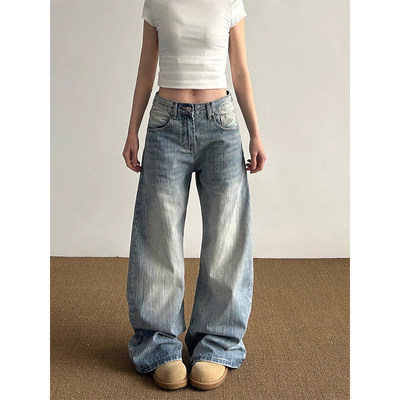 美式复古水洗竹节纹弯刀