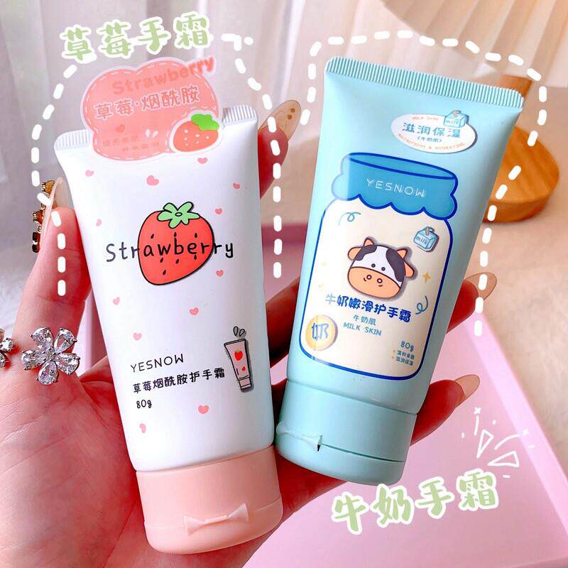 正品牛奶水蜜桃味护手霜滋润保湿保湿清爽不油腻可爱女可携式小巧
