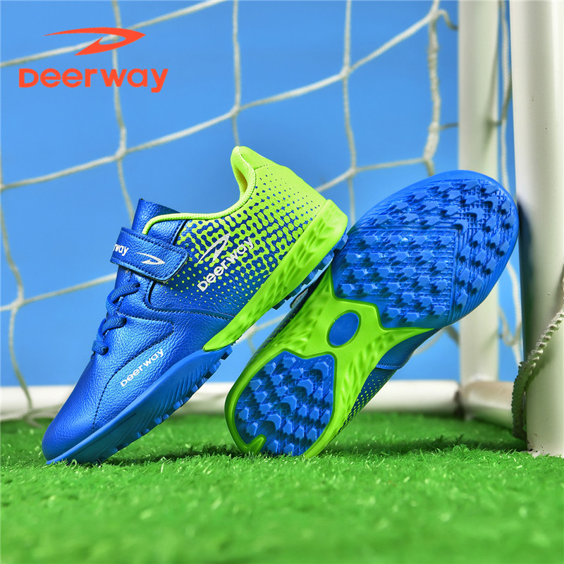 德尔惠儿童足球鞋2025冬季中小学生训练防滑耐磨tf碎钉男童运动鞋