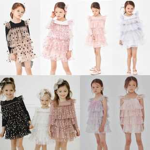 6折现货 美国 Petite Hailey 儿童女童亮片花蛋糕纱纱tutu连衣裙