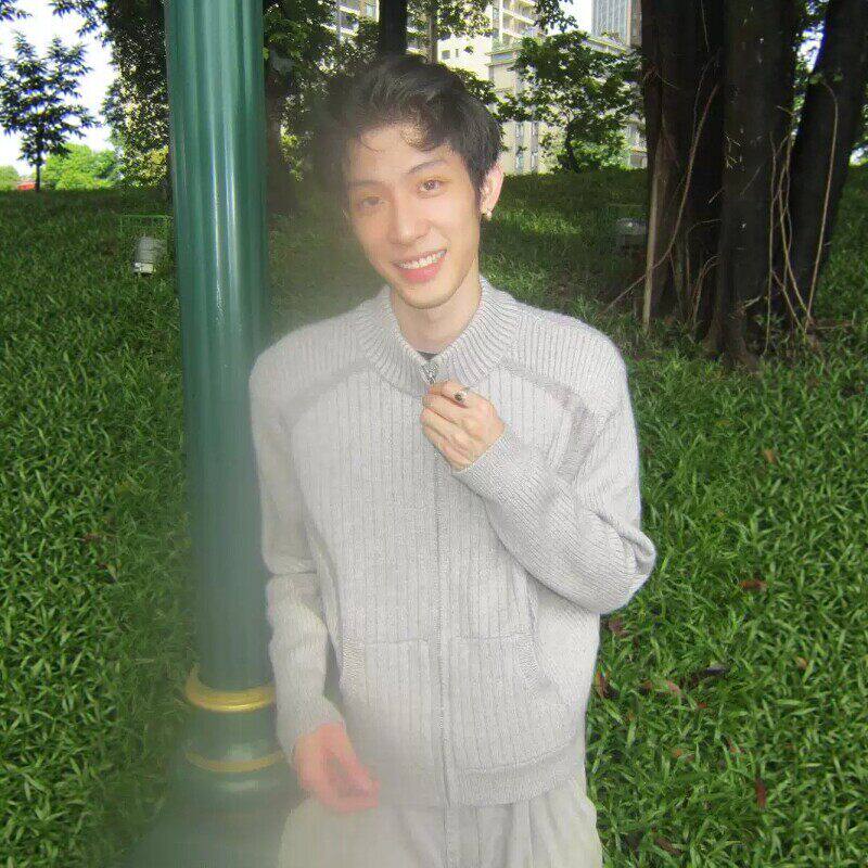 撞色分割立领针织开衫男秋冬