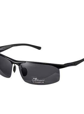 库克鲨鱼防紫外线变色墨镜开车用