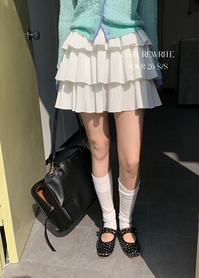 SY韩系新款时尚高品质高腰显瘦百搭蛋糕裙女蓬蓬半身裙女短裙