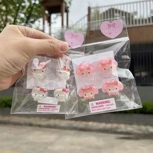nah三丽鸥可爱炫彩小抓夹高颜值卡通立体迷你夹甜妹发饰刘海夹