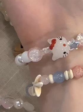 童趣小狗手链夏季可爱手作串珠