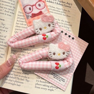 nah手作KT猫掰掰发夹超萌少女心碎发侧边刘海夹发卡日系BB夹卡通