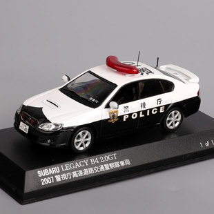 京商 1/43 SUBARU LEGACY B4 2.0GT 2007 警视厅交通警车