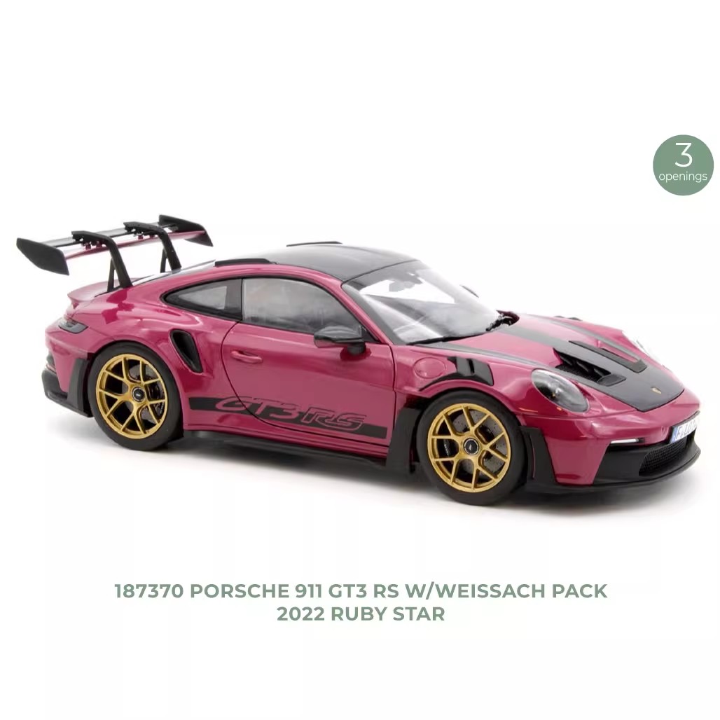 NOREV 1/18 Porsche 911 GT3 RS w/Weissach 2022合金汽车模型