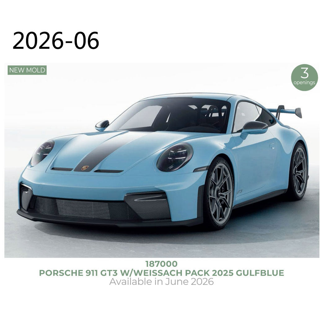 NOREV 1/18 保时捷 Porsche 911 GT3 2025 合金汽车模型 蓝色